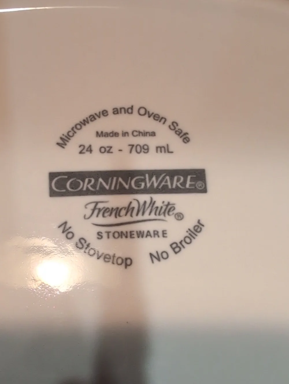 Two (2) French White Corningware Oval  Casserole Baking Dishes 10